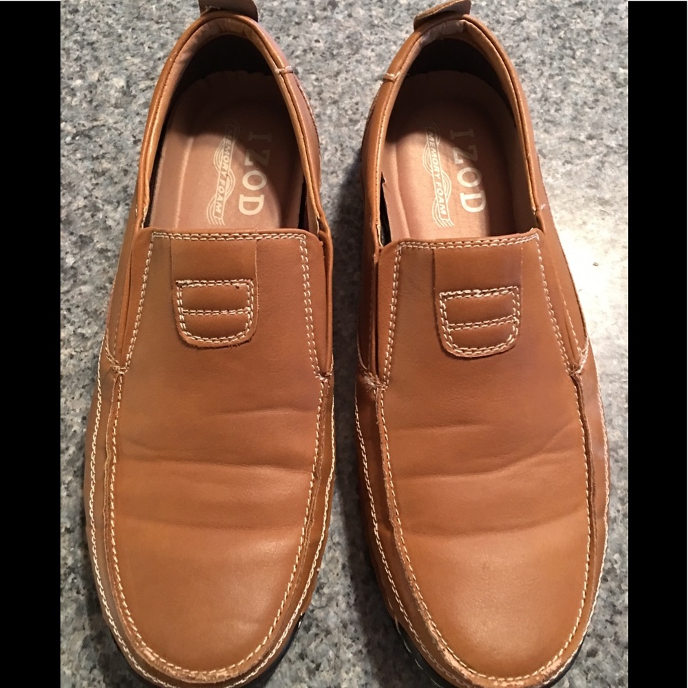 Men’s leather Izod loafers size 8.5